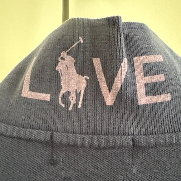 Vintage Ralph Lauren Pink Pony Polo in Navy - Picture 5 of 5